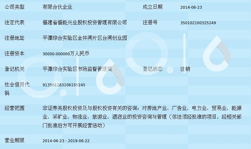 福建福能武夷龙美股权投资中心(有限合伙)对贸易业的投资咨询分析
